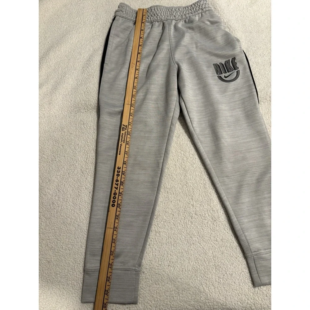 Nike Sweatpants Youth Sz Sm Gray Standard Fit Logo Dri Fit Joggers
